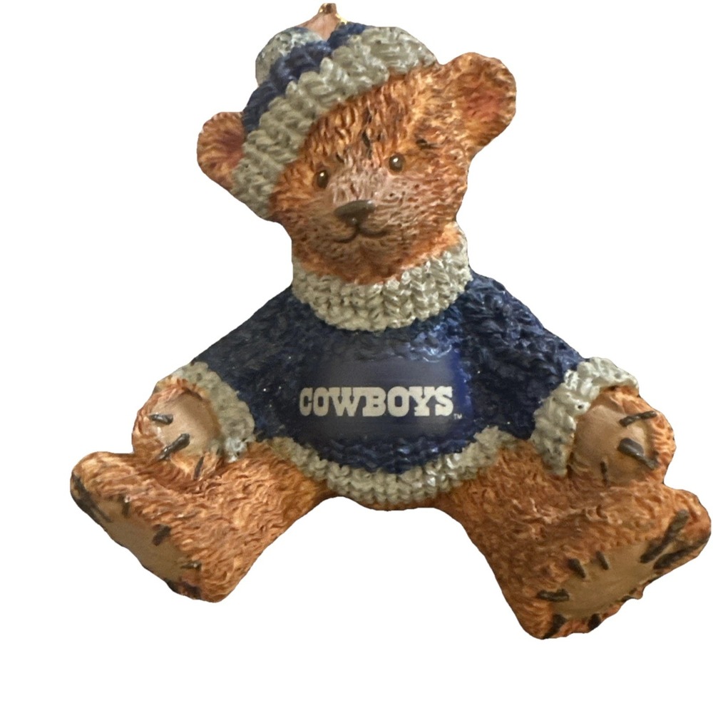 RUSS NFL Cowboys Ornament Dallas BEARS FROM THE PAST Christmas Ornament 1994